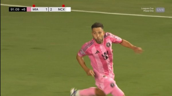 阿尔巴第91分钟破门，德保罗两助，10人迈阿密2-2绝平10人拿加沙